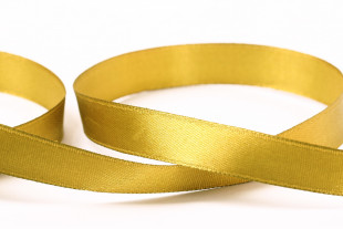 Лента атласная 12 мм ( 1/2 ") "Gamma" №121 св.охра 33 метра